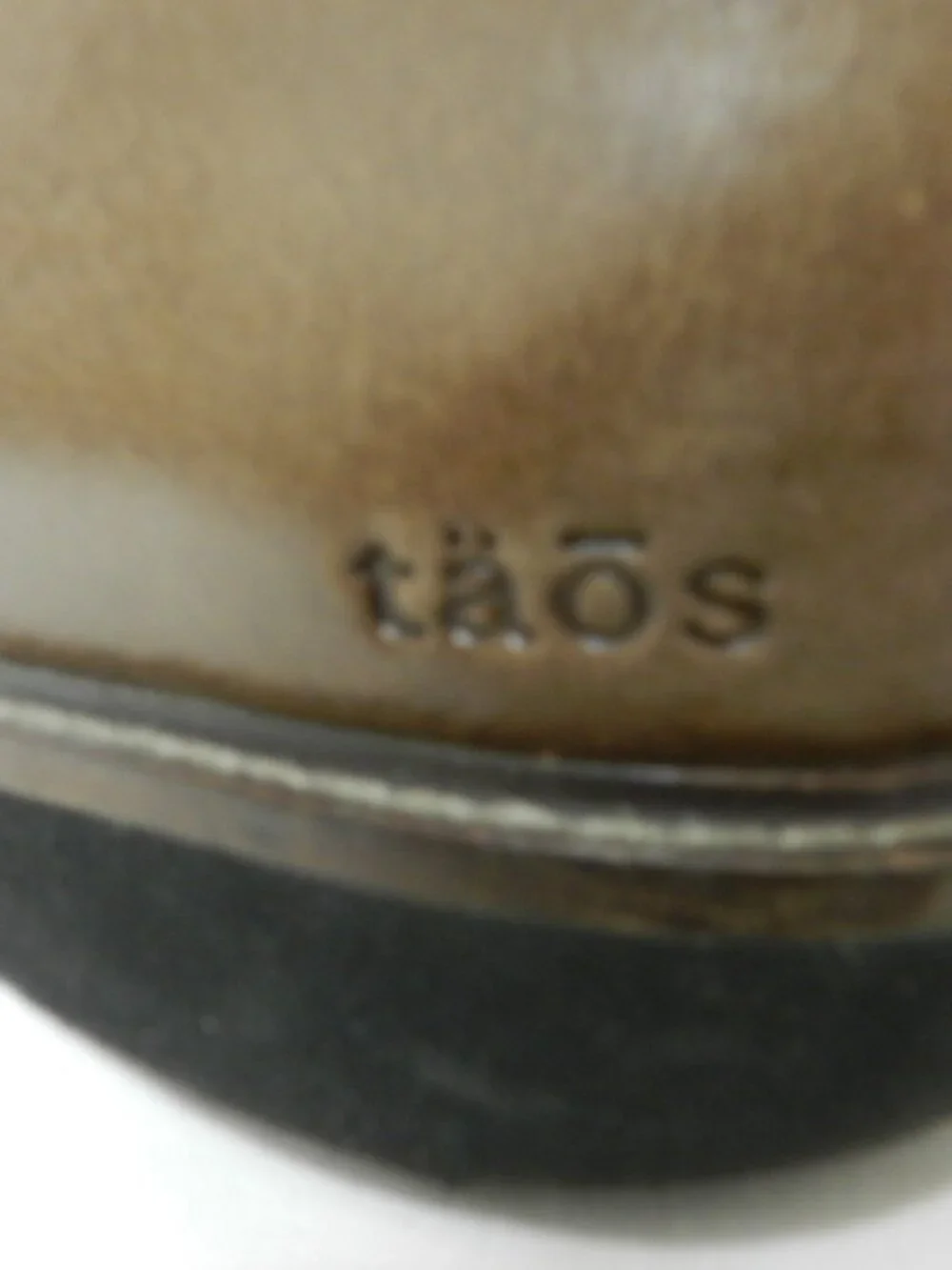 Taos Work It Leather Oxford shoes brown lace up Comfort Men Size Sz 10